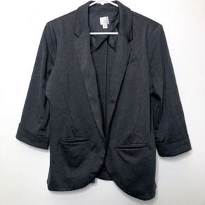 LC Lauren Conrad Women's Size 10 Blazer, Gray/Grey